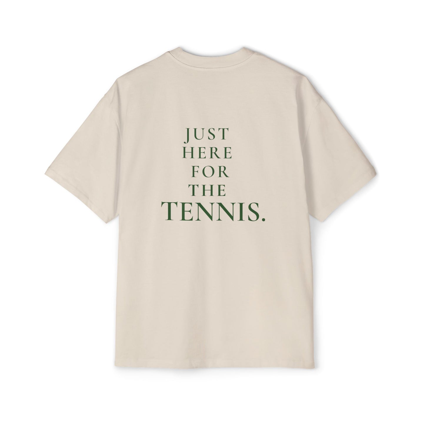 Stacked Statement Tee: Ecru