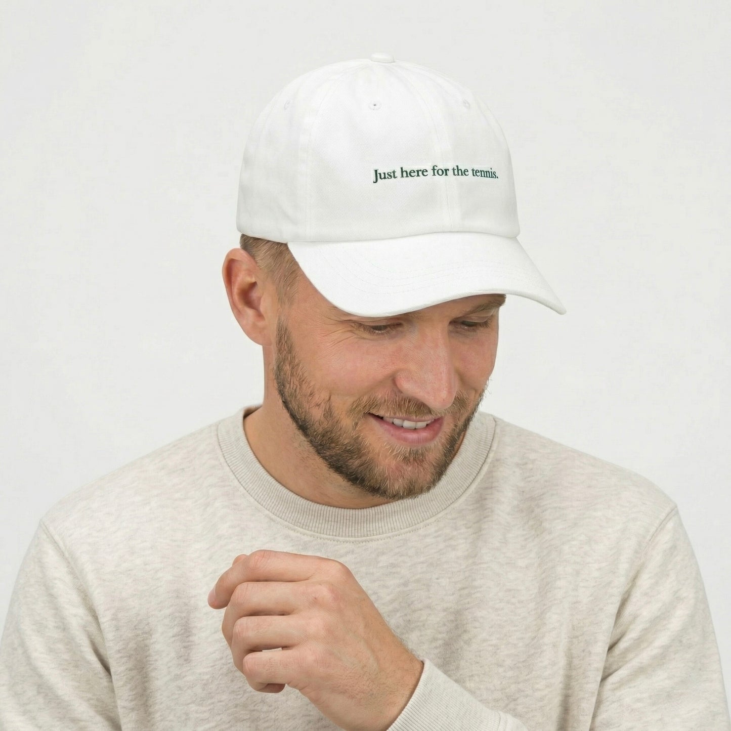JHFTT Dad Hat: White Court
